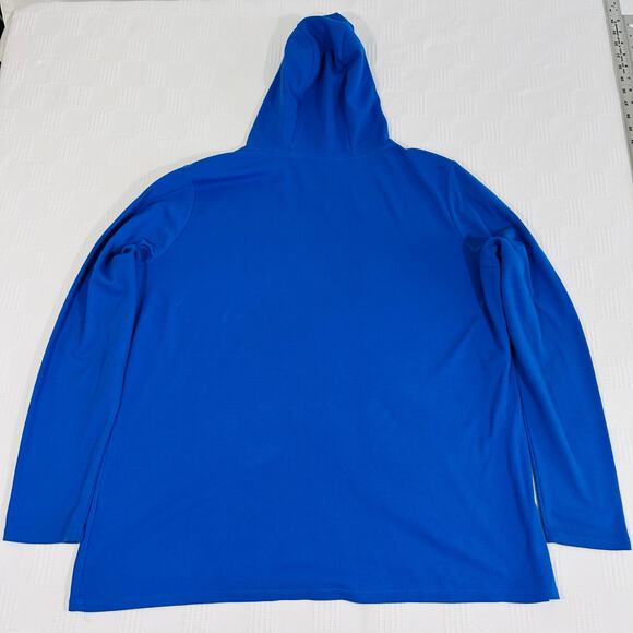 Nike XXL Dri Fit Hoodie Royal Blue Just Do It Poly Cotton Blend - Picture 6 of 8